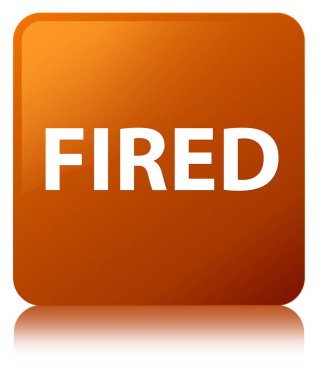 Kahverengi kare düğme ateş