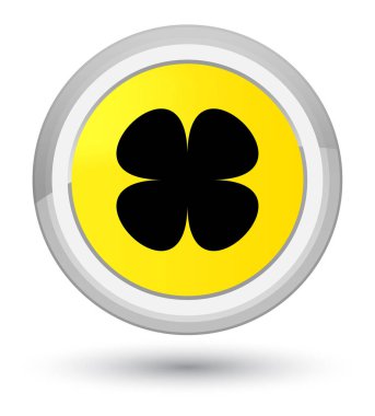 Çiçek yaprak kutsal kişilerin resmi ana sarı yuvarlak düğme