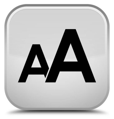 Yazı tipi boyutu kutsal kişilerin resmi özel beyaz kare düğme