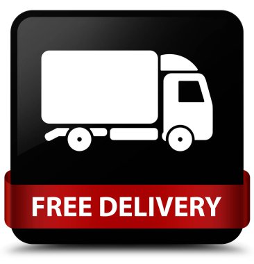 Ücretsiz teslimat siyah kare düğme kırmızı kurdele orta