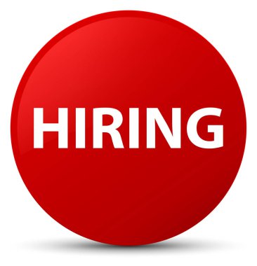 Kırmızı yuvarlak düğmeye işe