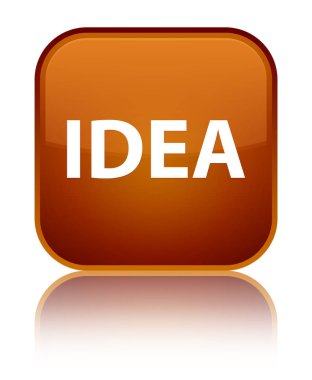 Fikir özel kahverengi kare düğme