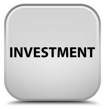 Yatırım özel beyaz kare düğme
