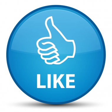 Özel mavi mavi düğme yuvarlak