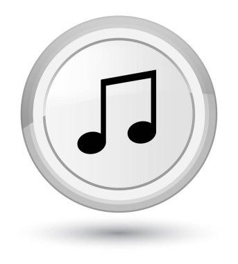 Müzik kutsal kişilerin resmi baş beyaz yuvarlak düğme
