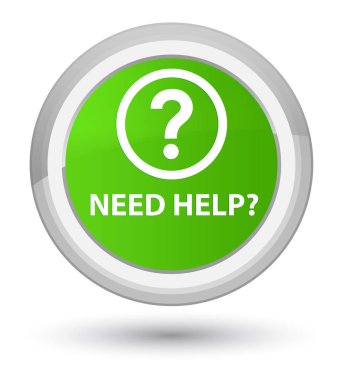 Yardım (soru simgesi) yumuşak yeşil yuvarlak düğmeye Başbakan