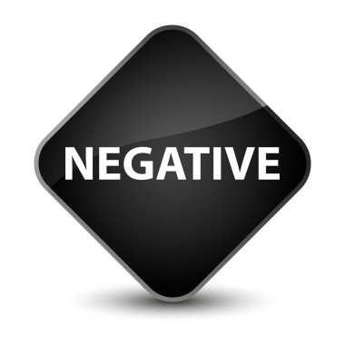 Negatif zarif siyah elmas düğmesi