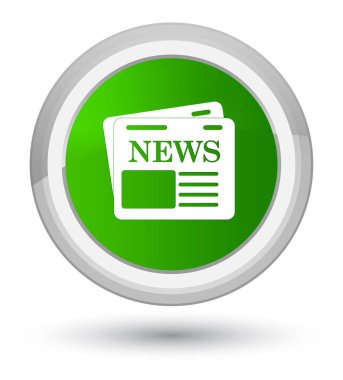 Gazete kutsal kişilerin resmi ana yeşil yuvarlak düğme