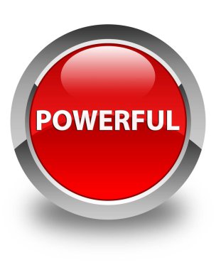 Güçlü parlak kırmızı yuvarlak düğme