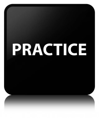 Uygulama siyah kare düğme