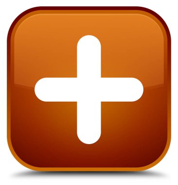 Ayrıca simge özel kahverengi kare düğmesi