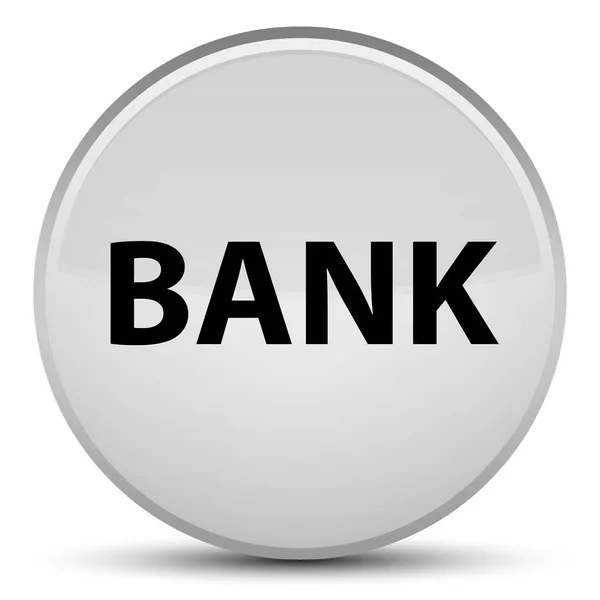 Banco especial blanco botón redondo — Foto de Stock
