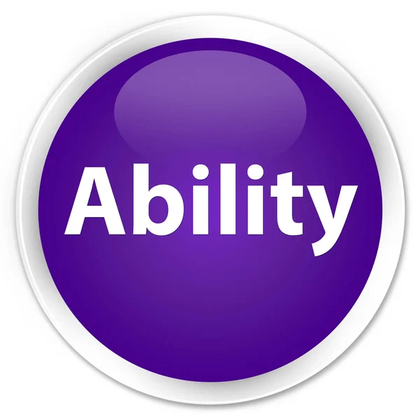 Ability premium purple round button — Stock Photo, Image