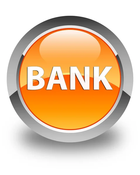 Banco brillante botón redondo naranja — Foto de Stock