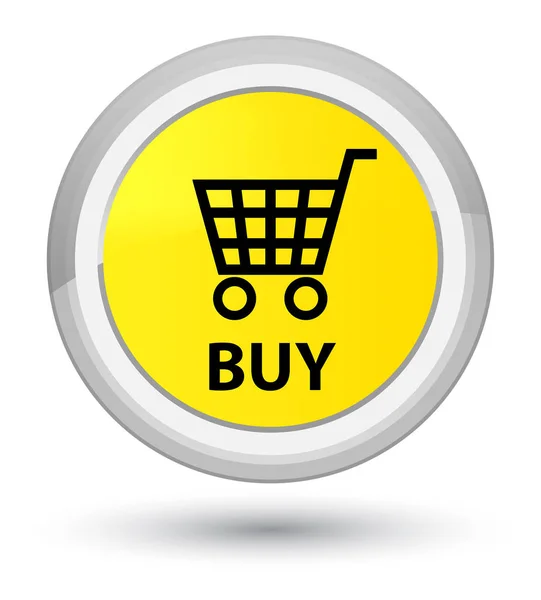 Buy prime yellow round button — Stock Photo, Image