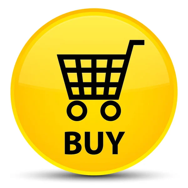 Buy special yellow round button — Stock Photo, Image