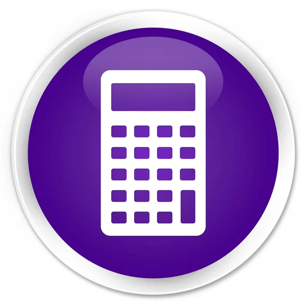 Calculadora icono prima púrpura botón redondo —  Fotos de Stock