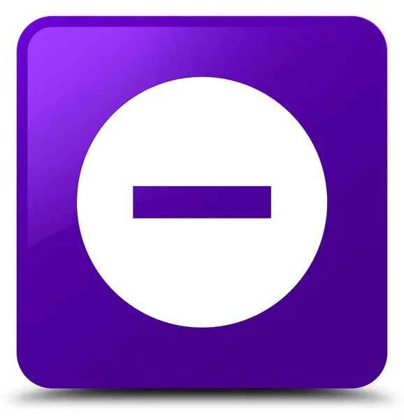 Cancel icon purple square button — Stock Photo, Image