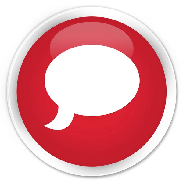 Chat pictogram premium rode ronde knop — Stockfoto