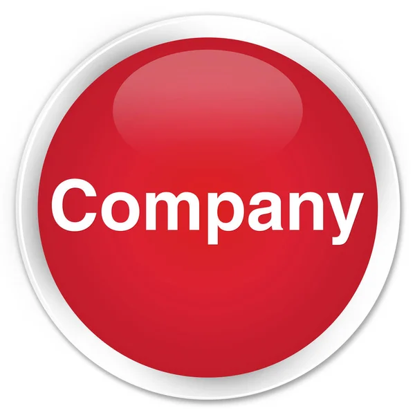 Company premium red round button — Stock Photo, Image