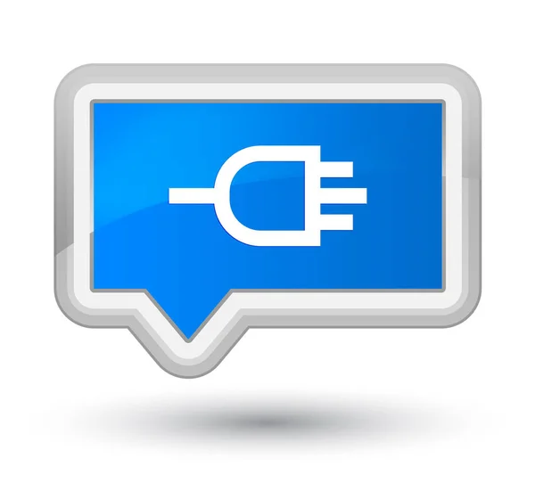 Ikona hlavní azurová modrá nápis tlačítko připojení — Stock fotografie