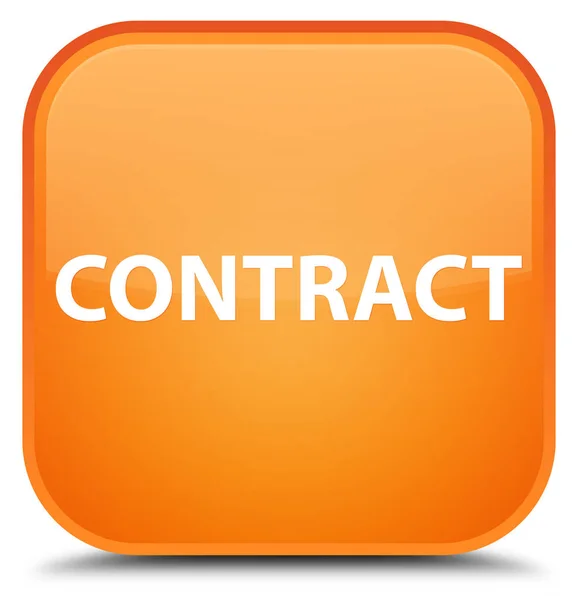 Contract speciale oranje vierkante knop — Stockfoto