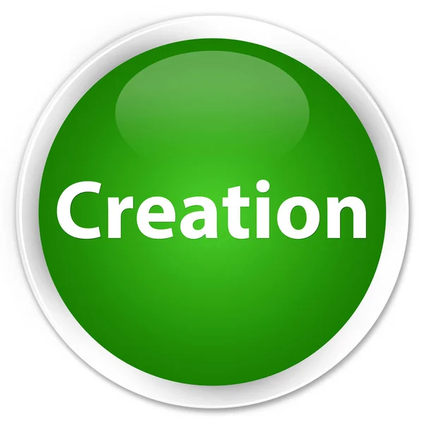 Creación botón redondo verde premium —  Fotos de Stock
