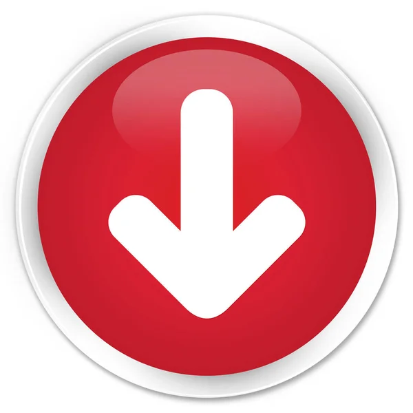 ダウンロードの矢印アイコン プレミアム丸いボタン赤 — ストック写真