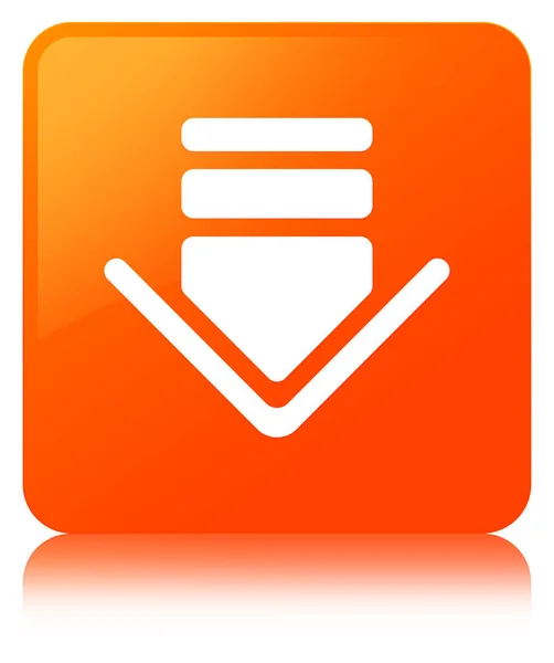 Pobierz ikony pomarańczowy przycisk kwadratowy — Zdjęcie stockowe