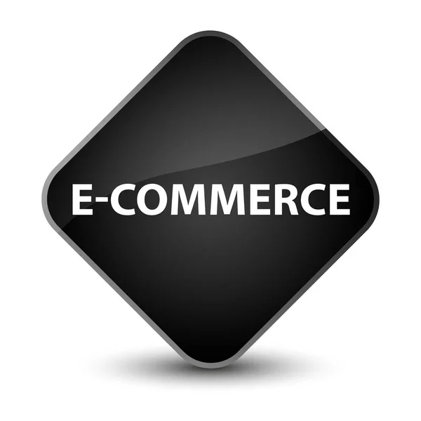 E-commerce elegante botão de diamante preto — Fotografia de Stock