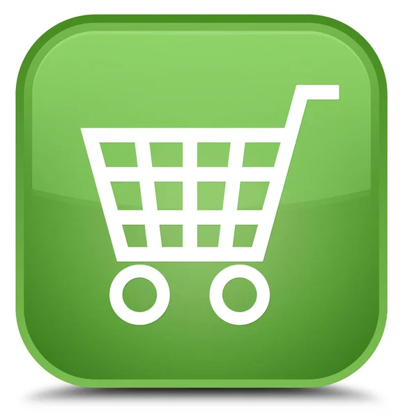 E-commerce speciale zachte groene vierkante knoop van het pictogram — Stockfoto