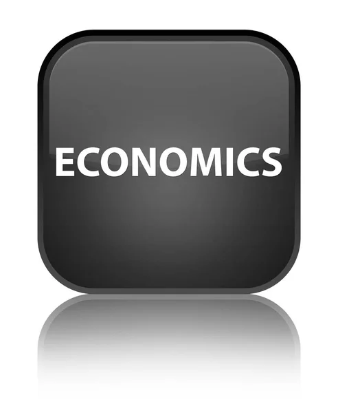 Економіка спеціальна чорна квадратна кнопка — стокове фото
