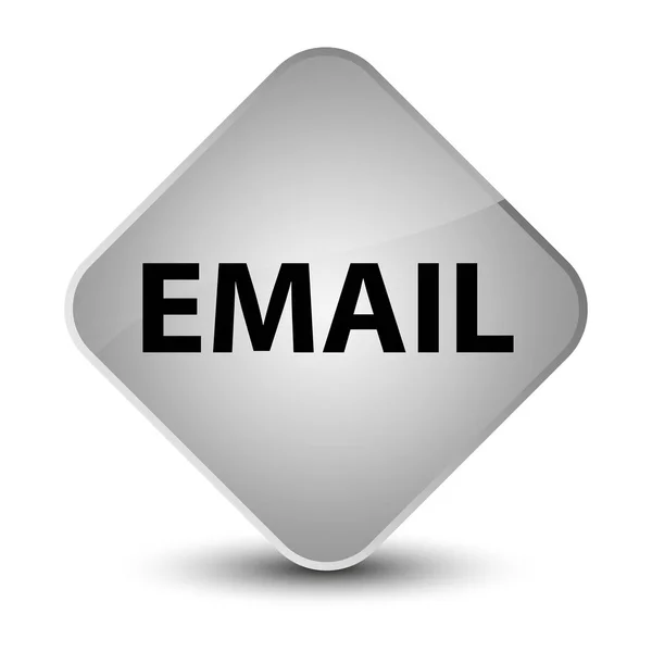 E-posta zarif beyaz elmas düğmesini — Stok fotoğraf