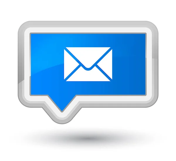 E-posta simgesini Ana camgöbeği mavi bayrak düğmesini — Stok fotoğraf