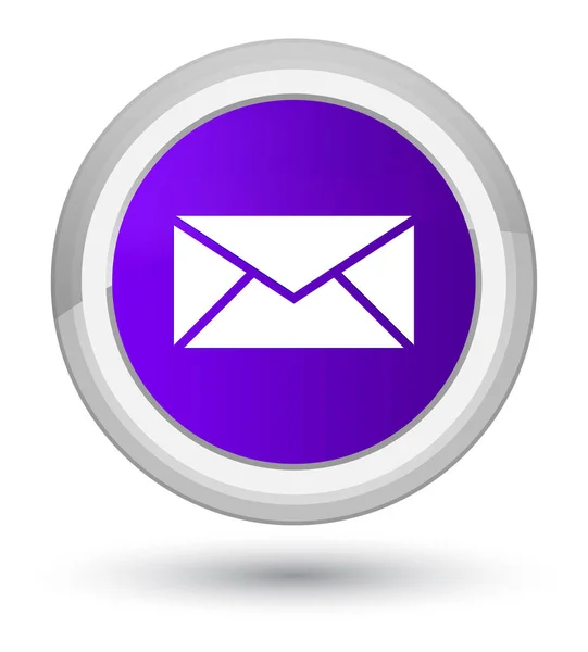 Email icon prime purple round button — Stock Photo, Image