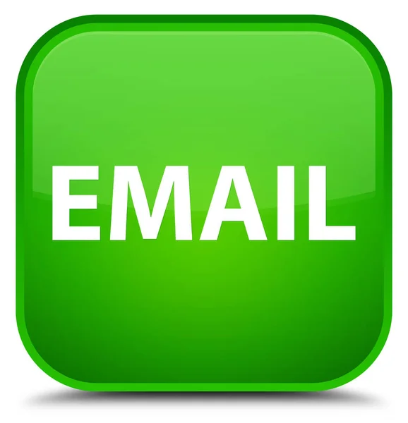 Email bouton carré vert spécial — Photo