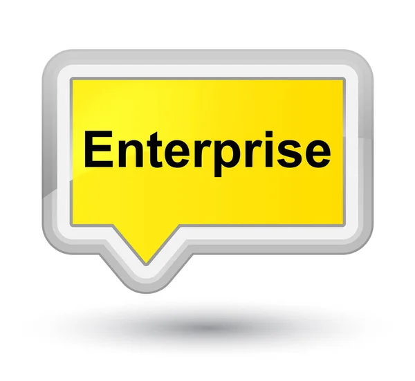 Enterprise prime gele banner knop — Stockfoto