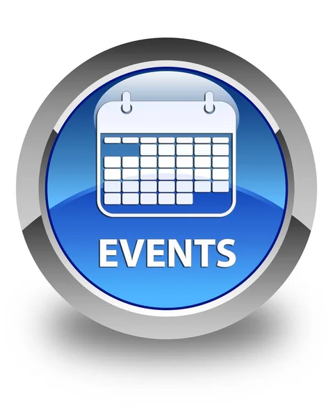 Events (calendar icon) glossy blue round button
