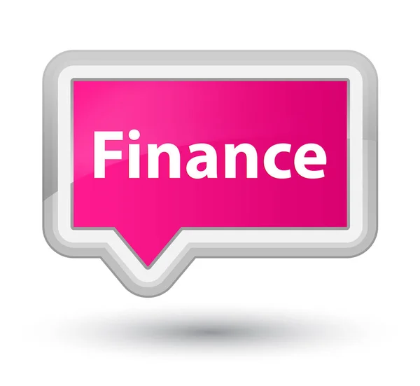 Financiën prime roze banner knop — Stockfoto