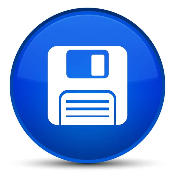 Diskette pictogram speciale blauwe ronde knop — Stockfoto