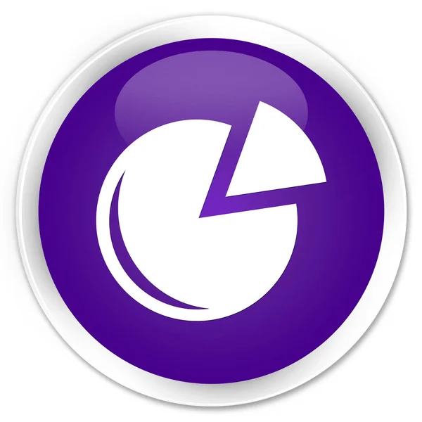 Icône graphique bouton rond violet premium — Photo