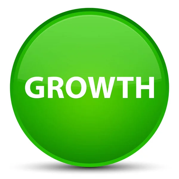Growth special green round button — Stock Photo, Image