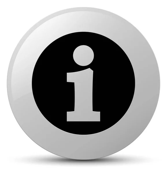 情報アイコンの白い円形のボタン — ストック写真