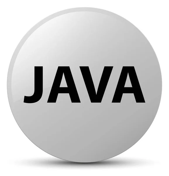 Java white round button — Stock Photo, Image