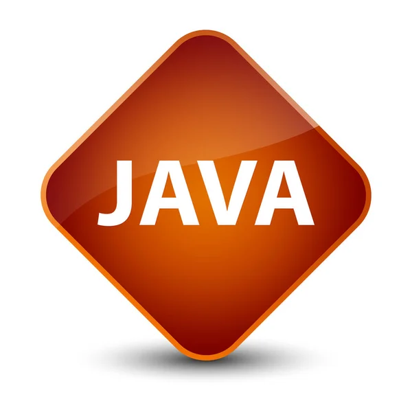 Java 典雅的棕色钻石按钮 — 图库照片