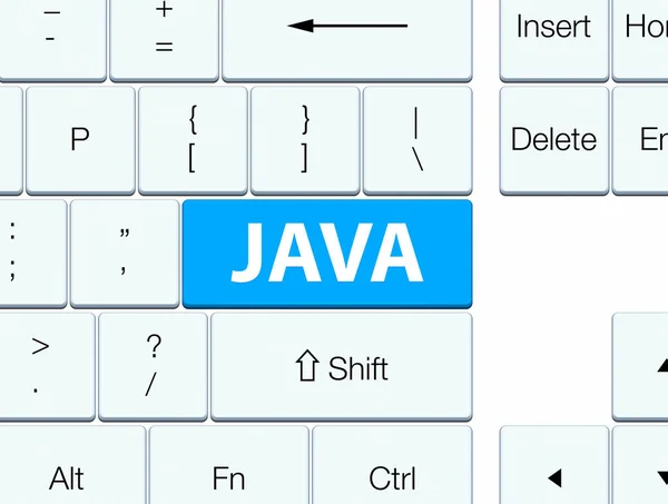 Синяя клавиатура Java — стоковое фото