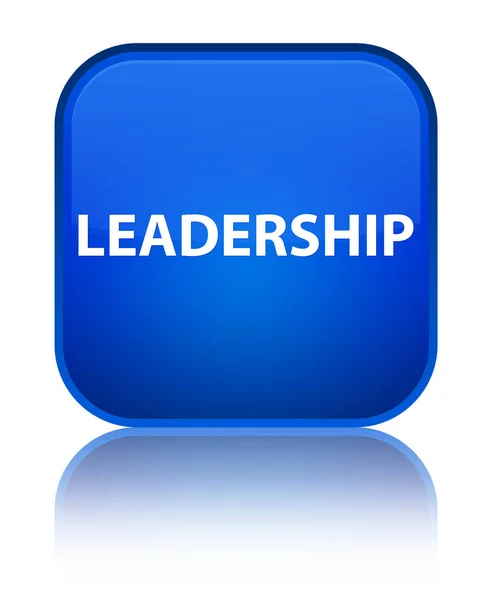 Leadership special blue square button — Stock Photo, Image