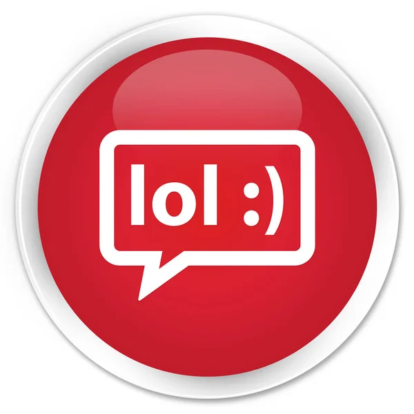 LOL bubble icon premium red round button — Stock Photo, Image