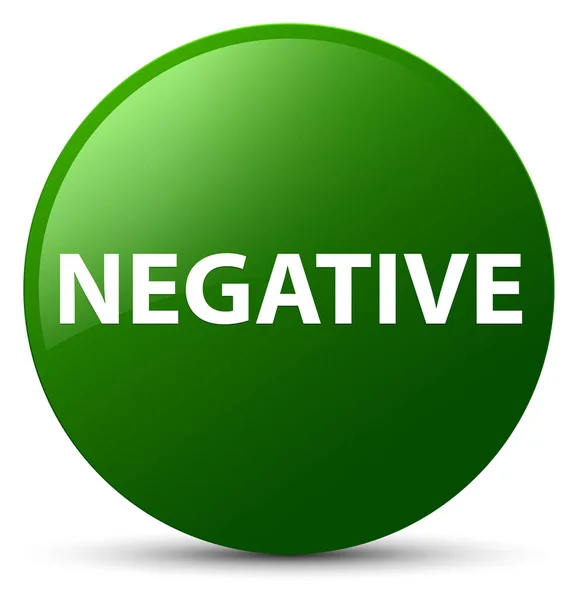 Botón redondo verde negativo —  Fotos de Stock