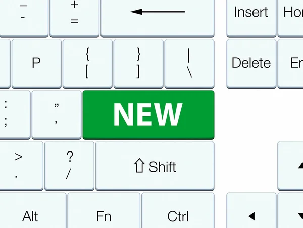 New green keyboard button — Stock Photo, Image